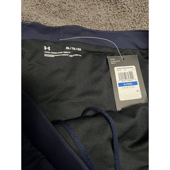 Under Armour Fly-By 2.0 Shorts Womens XL Royal Blue - Picture 2 of 2